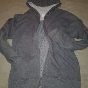 Men's Gray Authentic Zipper Jacket from Champion